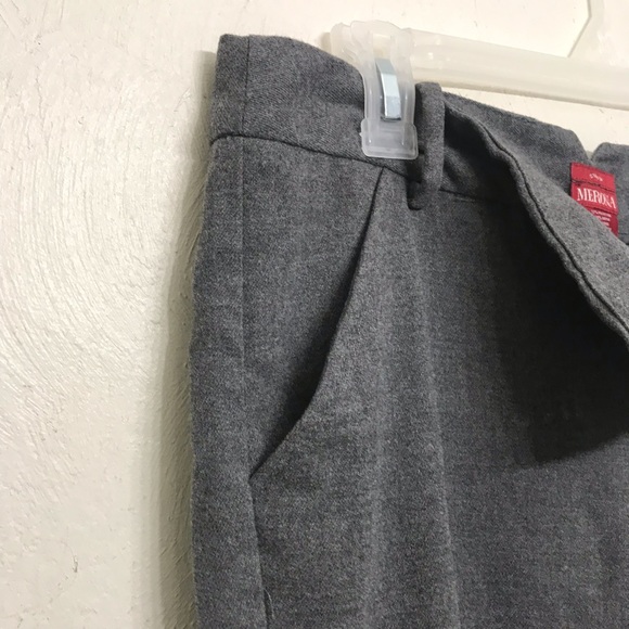 Merona Dark Grey Stretch Dress Pants Size 10 Fit 2 - Picture 3 of 8